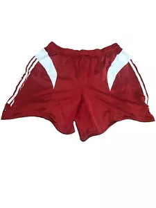 vintage SOCCER SHORTS ADIDAS size XL MEN RED - Picture 1 of 8