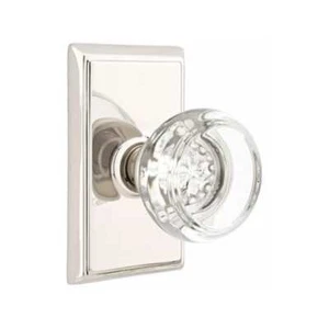 Emtek 8521GTUS14 Dummy, Rectangular Rosette, Georgetown Knob, Polished Nickel - Picture 1 of 1
