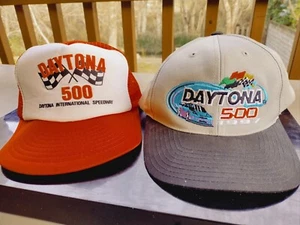 2 Vintage '90s DAYTONA 500 Caps. NASCAR Int'l Speedway. VG. - Picture 1 of 18