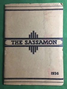 1936 Natick Massachusetts High School Softcover Yearbook “The Sassamon” - Picture 1 of 5