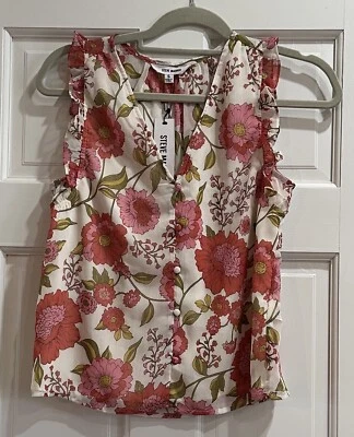 Steve Madden Loretta Top Vintage Rosa Talla Pequeña ¡NUEVO CON ETIQUETAS! Foto 1 de 4