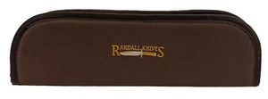 RANDALL KNIFE CASE with SHEATH STRAPS & EMBROIDERED LOGO - 14" BROWN - USA MADE! - Picture 1 of 4