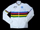 Early Mark Cavendish Signed SMS Santini UCI Rainbow Zip Up Cycling Jersey, XL