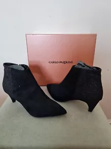 Botas al tobillo negras para dama Carlo Pazolini talla 39 (Reino Unido talla 6) - Imagen 1 de 5
