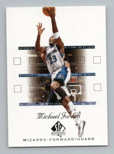 Michael Jordan 2001-02 SP Auténtico #90 Washington Wizards - Imagen 1 de 2