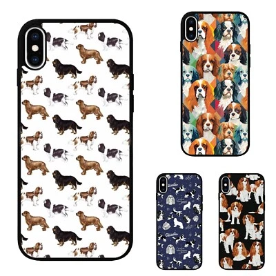 collage Cavalier King Spaniel Flat Case For Motorola Apple iPhone Samsung Galaxy - Image 1 of 4