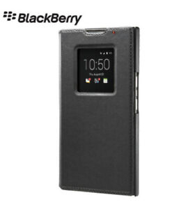 BlackBerry Priv Genuine Leather Smart Flip Case Original Blackberry OEM