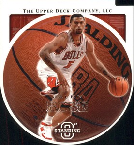 2003-04 Upper Deck Standing O Die Cuts/Embossed Basketball Card #7 Jalen Rose
