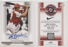 2018 Leaf Metal Perfect Game All-American Classic Silver /5 Erik Rivera Auto