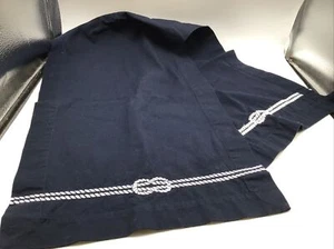 Tischläufer Maritim Küste Matrose Knoten Marineblau Weiß Wohndeko Baumwolle 48" - Bild 1 von 7