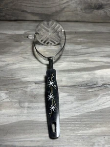EKCO BLACK ATOMIC STARBURST KITCHEN UTENSIL VINTAGE MCM Potato Masher - Picture 1 of 3