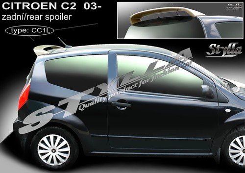 SPOILER REAR ROOF TAILGATE CITROEN C2 BRAND WING ACCESSORIES | eBay