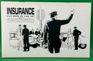 Harry Volk Clip Libro de Línea Arte Seguro #529 1970 - Imagen 1 de 16
