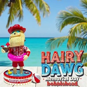 HAIRY DAWG Georgia Bulldogs "Día de los Conmemoriales" #72 Exclusiva Mascota NCAA Bobblehead - Imagen 1 de 9