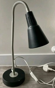 Lámpara IKEA KVART NEGRA Retro Mesita de Noche Escritorio Luz Industrial Cuello de Ganso De Colección - Imagen 1 de 4