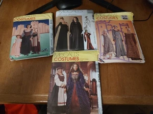 McCall's Costumes Sewing Patterns Medieval Collection Set of 4 - Picture 1 of 6