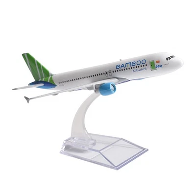 1/400 15cm Aircraft Vietnam Bamboo A320 Alloy Plane Model Airplane Home Decor - Image 1 of 4