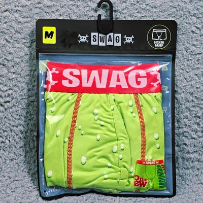 SWAG горы росы боксера бриф мужской средний зеленый Mt росы нижнее белье Flex мягкий новый с Ярлыками - Изображение 1 из 4