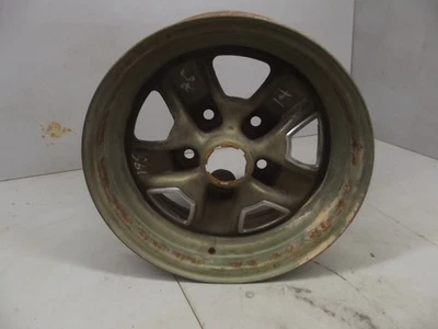 RUEDA DE ACERO USADA 14x6 llanta 5 sobre patrón de tacos 4,75 VER DETALLE ruedas de rally Foto 1 de 4