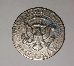 1981 Kennedy Half Dollar Error Plating Blister Gas Bubble Obverse Reverse both - Picture 1 of 16