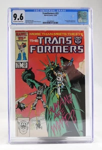 Vintage 1986 Marvel Transformers Comic #23 CGC 9.6 - Picture 1 of 2
