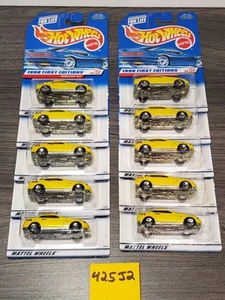 Lot of 10 Hot Wheels 1998 First Editions Mercedes SLK Yellow 5SP #646 1:64 NIP - Picture 1 of 11