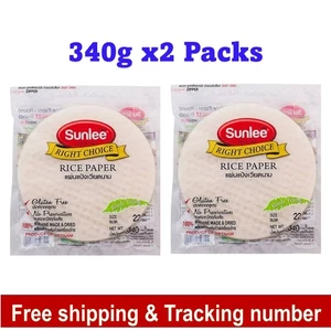 38 Hojas de Papeles de Arroz Premium Envolvedores Rollos de Primavera Rollo de Huevo Sin Gluten 22cm - Imagen 1 de 11