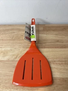 Vintage Foley Wide Orange Nylon Plastic Multi Slotted Spatula Flipper Turner - Picture 1 of 4