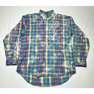 Camisa con botones Colours by Alexander Julian para hombre a cuadros Highland Cow - talla L Foto 1 de 4