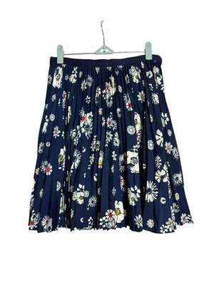 Jason Wu для целевых женщин синий цветочный плиссированные линия юбка длина до колена размер 6 - Изображение 1 из 4