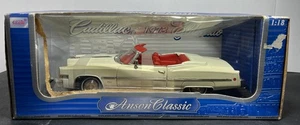 Anson Classic 1973 Cadillac Eldorado White 1:18 Diecast New In Box - Picture 1 of 10