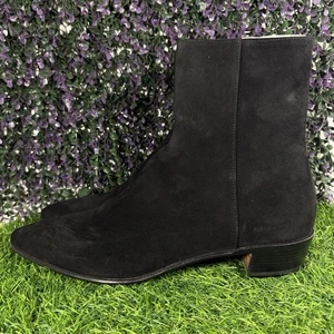 Alessandro Vasini Stiefel Herren Größe 11 Schwarz Wildleder Reißverschluss Komfort Spitz zulaufend - Bild 1 von 10