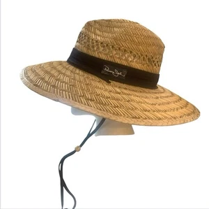 Original Panama Jack Safari Excursion Hat Straw Wide Brim Black Band Size Large - Imagen 1 de 13