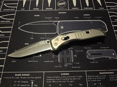 Faca dobrável aberta assistida SOG Flashback SAT101 AUS-8 lâmina - Imagem 1 de 2