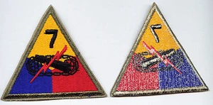 7th ARMORED DIVISION ORIGINAL PATCH  - Picture 1 of 1