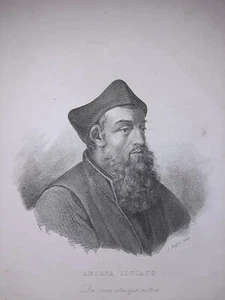 Ritratto/ Andrea Alciato Giurista Insegnante/ Como Maffeis acquaforte 1837 - Foto 1 di 2