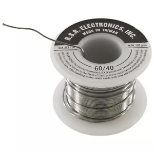 100 Gram Rosin Core Solder Spool - 60/40 - Thickness .031" - Picture 1 of 2