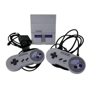 Super Nintendo SNES Control Deck Mini Console CLV-201 w Controllers & Cables - Picture 1 of 9