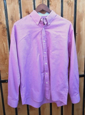 Camisa de vestir rosa NAUTICA talla 34/35 para hombre, cuello abotonado mangas largas cuello 16 Foto 1 de 4