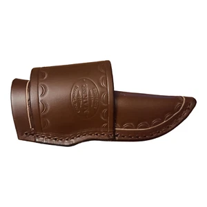 Vaina para cuchillo de cuero de hoja fija se adapta al cuchillo Buck Gen 5, soporte para cuchillo en marrón - Imagen 1 de 10