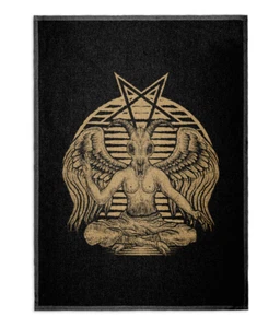 BAPHOMET WIE OBEN SO UNTEN GESCHIRRTUCH, GOTHIC KÜCHENTUCH - Bild 1 von 1