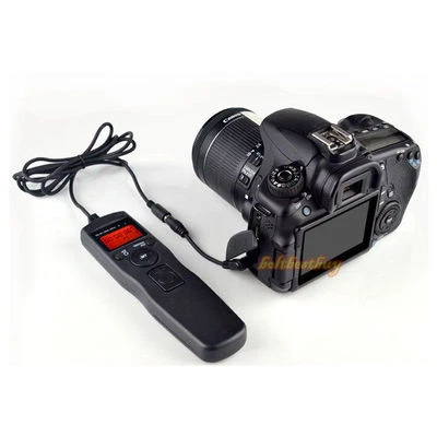 Timer Remote Control Shutter Releases For Canon 60D 550D 600D T3i XSi Xt G12 G11 - Image 1 of 4