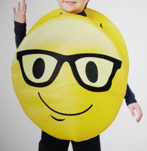 Boys Girls Toddler NERD Emoji Glasses Halloween Costume Smile 2T 3T 4T Purim NEW - Picture 1 of 1