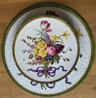 Springbok Vintage Ramo de Flores Rompecabezas Redondo 1965 500 Piezas COMPLETO Foto 1 de 4