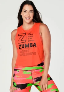 Zumba Dance Floor Is My Canvas Muscle Tank - Z1T000428 - S - Picture 1 of 2