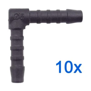10 X You.S Line Connector Rgv Ø 5 MM 90° Angle L-SHAPE - Picture 1 of 4