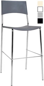 Barhocker Genua Chrom Tresenhocker Barstuhl Kunststoff Hocker Küchenhocker - Bild 1 von 5