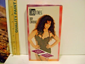 RARE NIP 1992 CHER FITNESS BODY CONFIDENCE VHS VIDEO TAPE w/ RESISTANCE BANDS - Picture 1 of 4