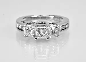 1.50ctw Radiant Cut Diamond Halo Engagement Ring 950k Platinum Lot 4 - Picture 1 of 8