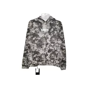 Felpa con cappuccio mimetica Rawgear grigio cemento uomo maglione manica lunga taglia small - Foto 1 di 6